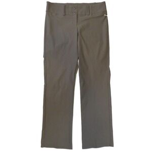 NWT Fits Like XL Office Work Trousers Olive Green Straight Leg Tag 2X High Waist